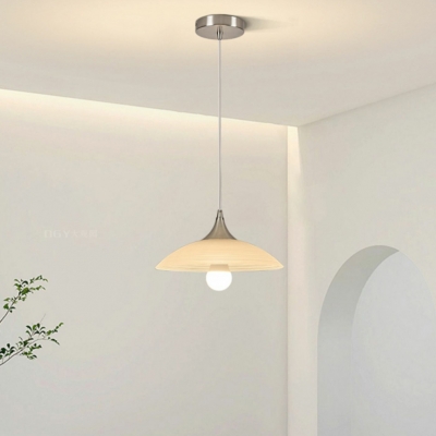 Modern Glass Shade Living Room Pendant Light with  Adjustable Hanging Length