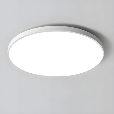Modern Round Shape Flush Mount Ceiling Light with Acrylic Lampshade for Bedroom