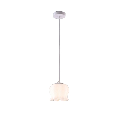 Modern Plastic Lampshade Pendant Light with Adjustable Hanging Length