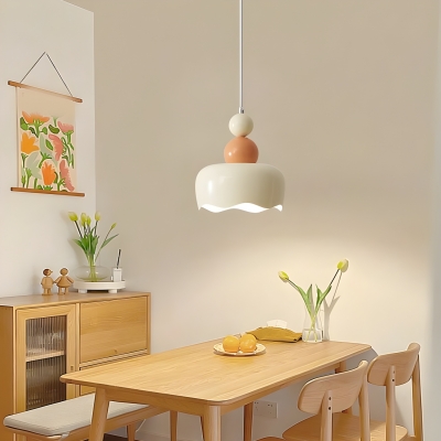 Contemporary Simple Metal Pendant Light with Adjustable Hanging Length for Bedroom
