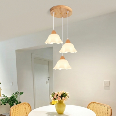 Modern Acrylic Shade Pendant Light with Adjustable Hanging Length for Dining Room