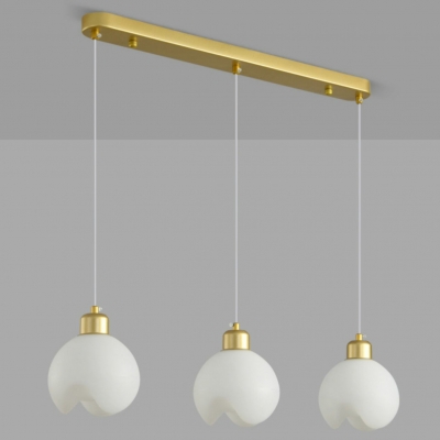 Modern Metal Adjustable Hanging Length Pendant Light with Plastic Shade