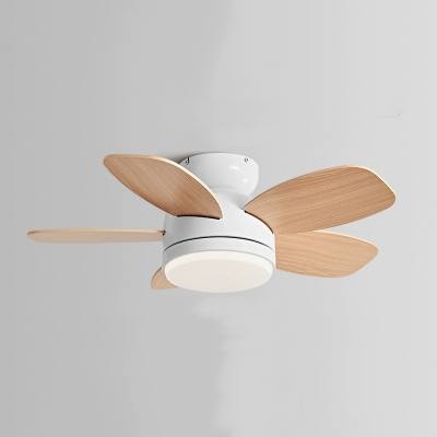 Childish Metal Ceiling Fan with Dimmable LED Light and Remote Control