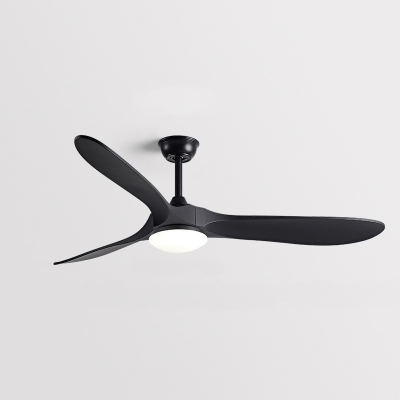 Modern Acrylic Ceiling Fan with Remote Control and Dimmable LED Light