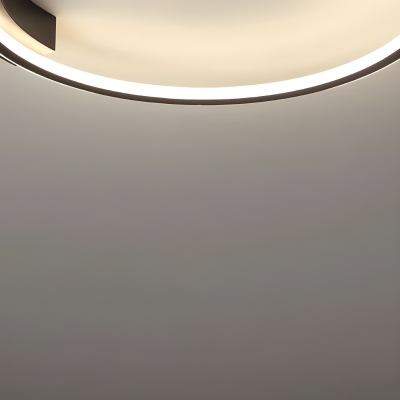 Modern 1-Light Flush Mount Ceiling Light with Led Light Source for Bedroom