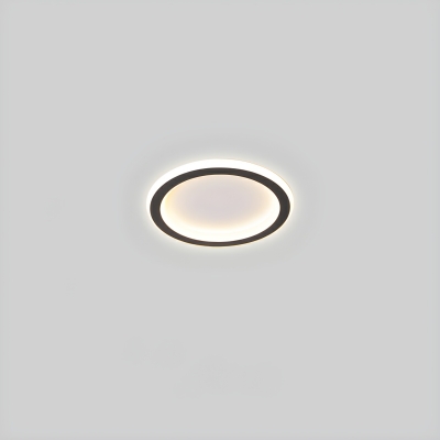 Contemporary Metal Bedroom Flush Mount Ceiling Light with 1-Light
