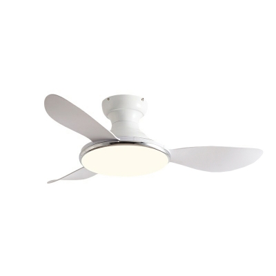 Modern Metallic Ceiling Fan with Remote Adjustable Lighting and ABS Plastic Blades