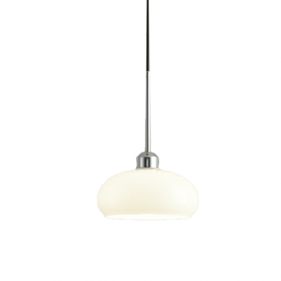 Modern Adjustable Hanging Length Pendant with Glass Lampshade Light