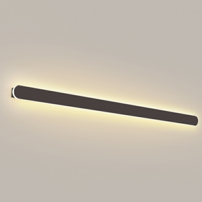 Contemporary Metal Linear Wall Sconce with Integrated Led for Living Room