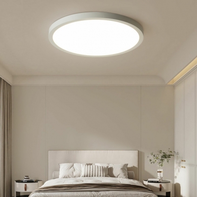 Modern Metal Flush Mount Ceiling Light with Round Shape for Living Room