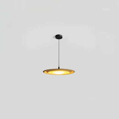 Modern Metal Integrated Led Pendant Light with Hanging Cord for Living Room