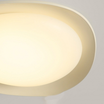 Modern Resin Flushmount Ceiling Light Fixture with Integrated Led