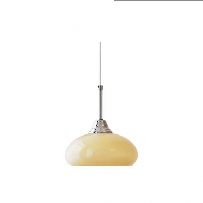 Contemporary Glass Shade Pendant Light with Adjustable Hanging Length