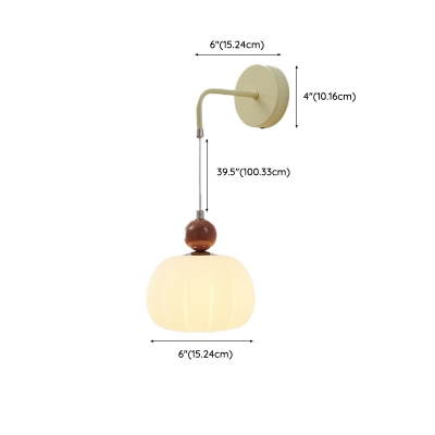 Modern Adjustable Hanging Length Bedroom Wall Light Fixture with Plastic Lampshade