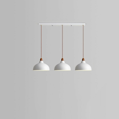 Modern Metal Adjustable Hanging Length Pendant Light with Iron Shade