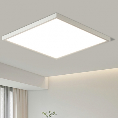 Modern Simple Flush Mount Ceiling Light Fixture with Integrated Led