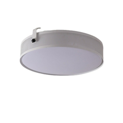 Modern Simple Living Room Flush Mount Ceiling Light Fixture with Integrated Led