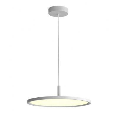 Contemporary Round Shape Metal Pendant Light with Adjustable Hanging Length