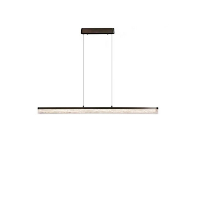 Modern Adjustable Hanging Length Island Light with Resin Lampshade for Dining Room