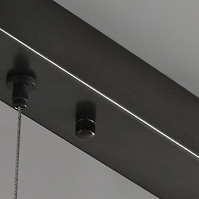 Modern Metal Island Light with Adjustable Hanging Length for Living Room
