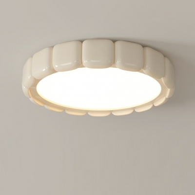 Modern Simple Round Flush Mount Ceiling Light with Acrylic Lampshade for Bedroom