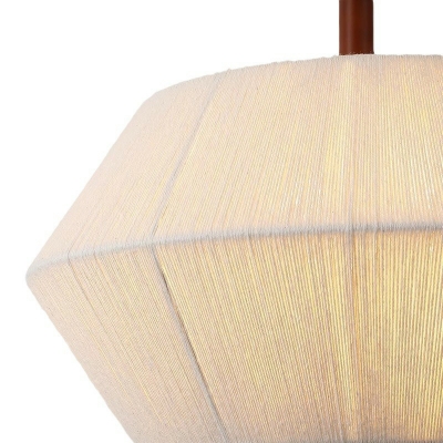 Modern Wood Living Room Pendant Light Fixture with Hanging Cord