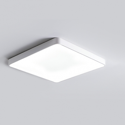 Modern Metal Led Flush Mount Ceiling Light with Acrylic Lampshade