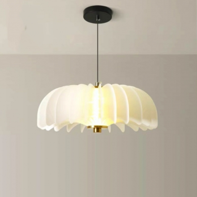 Contemporary Metal Dining Room Pendant Light with Acrylic Lampshade