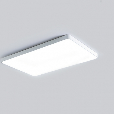 Modern Metal Led Flush Mount Ceiling Light with Acrylic Lampshade