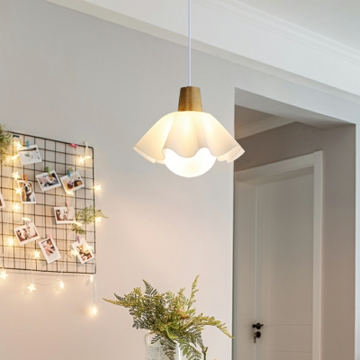 Modern Wood Dining Room Pendant Light with Adjustable Hanging Length