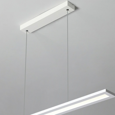 Modern Led Linear Island Light with Adjustable Hanging Length for Dining Room