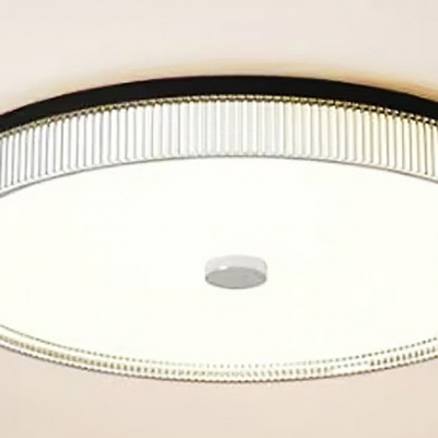Modern Metal Flushmount Bedroom Ceiling Light with Integrated Led