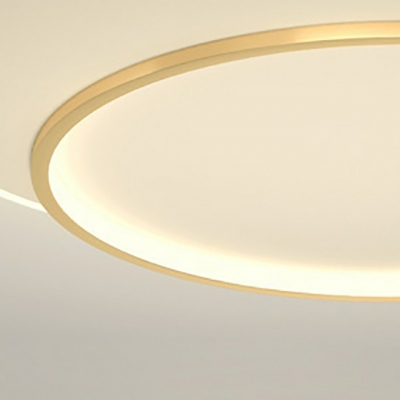 Contemporary Flushmount Ceiling Light Fixture with Acrylic Lampshade