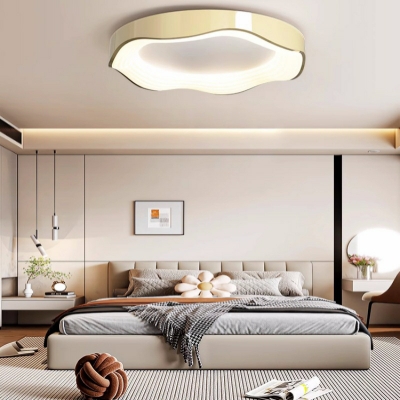 Scandinavian Flush Mount Ceiling Light with Acrylic Lampshade for  Children's Room