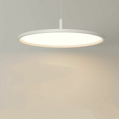 Contemporary Round Shape Metal Pendant Light with Adjustable Hanging Length