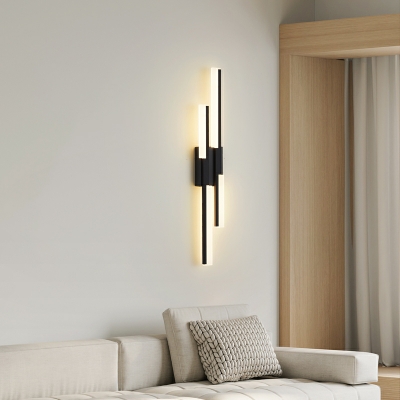 Scandinavian Metal Bedroom Wall Light Fixture with Acrylic Lampshade