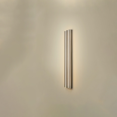 Modern Simple Linear Bedroom Wall Light Fixture with Integrated Led