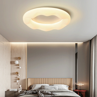 Modern Flush Mount Ceiling Light with Acrylic Lampshade & Integrated Led