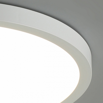 Modern Metal Flush Mount Ceiling Light with Round Shape for Living Room