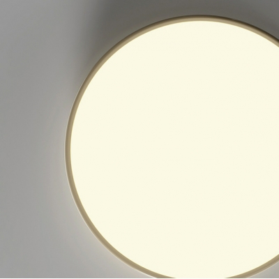 Modern Round Flush Mount Bedroom Ceiling Light with Acrylic Lampshade