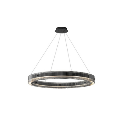 Contemporary Metal Chandelier with Adjustable Hanging Length for Living Room