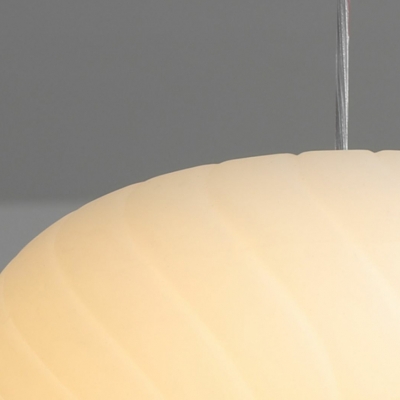 Contemporary Plastic Shade Pendant Light with Adjustable Hanging Length