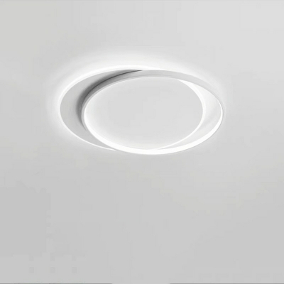 Contemporary Bedroom Flushmount Ceiling Light with Integrated Led