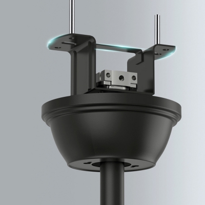 Modern Ceiling Fan with Integrated LED Light and Remote Control