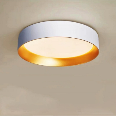 Modern Flushmount Ceiling Light Fixture with Acrylic Lampshade for Bedroom