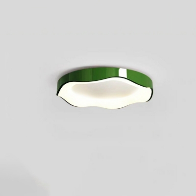 Scandinavian Flush Mount Ceiling Light with Acrylic Lampshade for  Children's Room