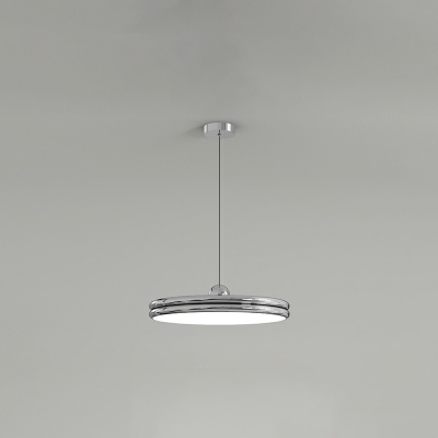 Modern Metal Adjustable Hanging Dining Room Pendant Light with Integrated Led