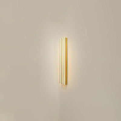 Modern Simple Linear Bedroom Wall Light Fixture with Integrated Led