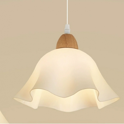 Modern Acrylic Shade Bedroom Pendant Light with Adjustable Hanging Length