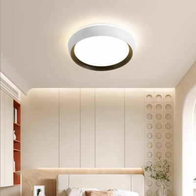 Modern Metal Flush Mount Ceiling Light Fixture with Round Shape